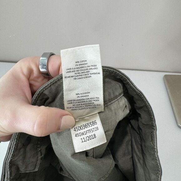 Joe's Jeans Womens Skirt 27 Army Green Cargo Utility Y2K 90s Raw Hem Streetwear - Picture 9 of 9